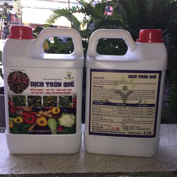 Dịch trùn quế sinh học can 2L