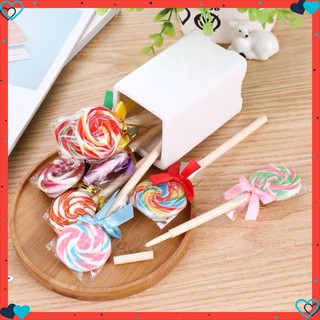 Bút bi hình kẹo mút viên kẹo dễ thương hot