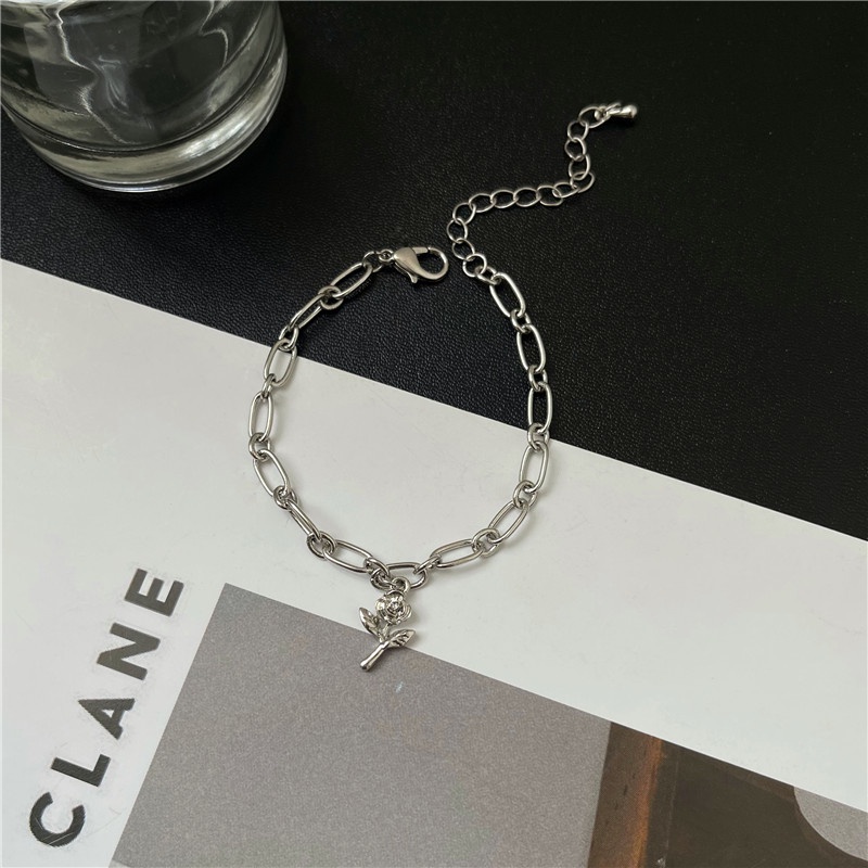 Vòng Tay Hoa Hồng Thiết Kế Thời Trang Sang Trọng Hàng Ngày Cao Cấp Cho Nữ