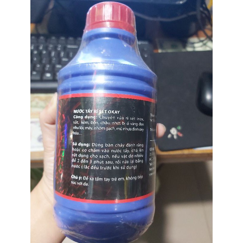 TẨY RỈ SÉT OKAY 500ML