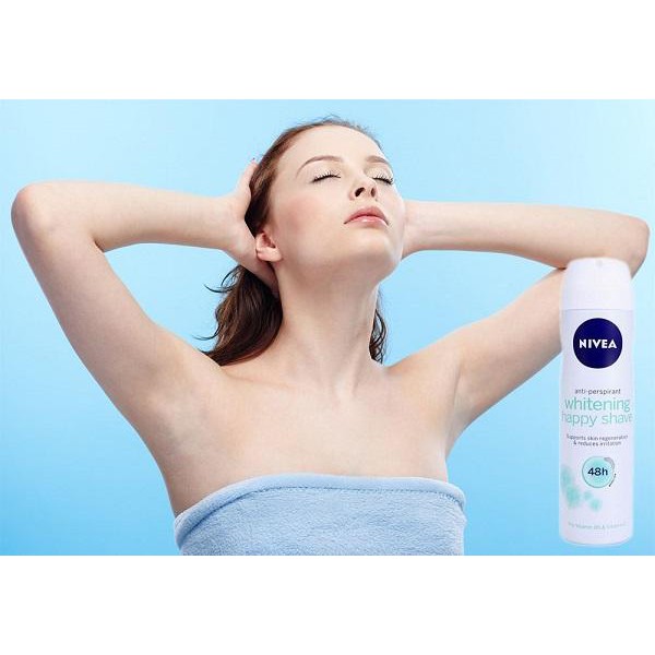 Xịt ngăn mùi Nivea trắng mịn làm dịu da 150ml (bao bì mới)