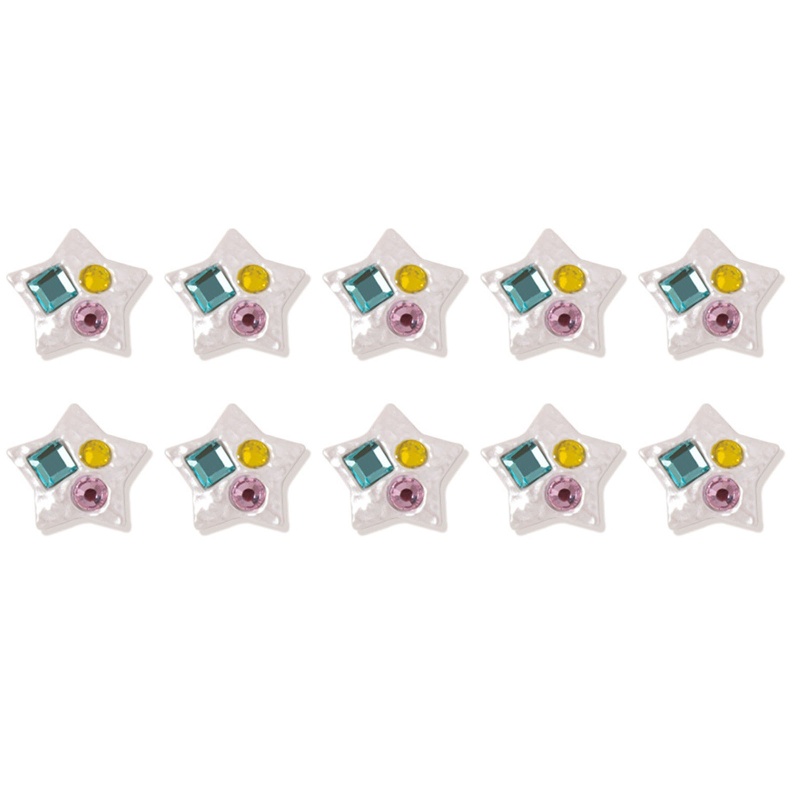 Set 10 Hạt Đá 3D Nhiều Màu Sắc Trang Trí Móng Nghệ Thuật
