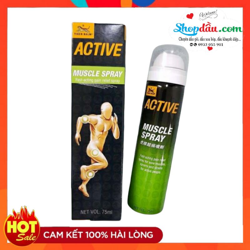 Bình xịt giảm đau tiger balm active