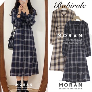 (ORDER) Váy kẻ ô Moran mùa thu style Hàn Quốc