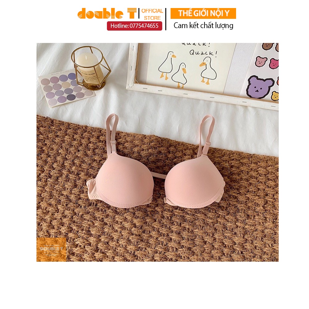 Áo lót cài trước dây mảnh Double T, đệm vừa 2cm cao cấp