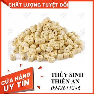 Sứ Trụ Vàng Cao Cấp - Vật Liệu Lọc Hồ Cá Sứ Lọc Vàng 500gr