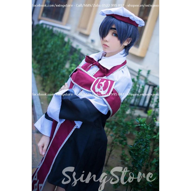 Set trang phục cosplay nhân vật Ciel trong anime manga Kuroshitsuji Hắc Quản Gia ver Bá tước ( Hàng order )