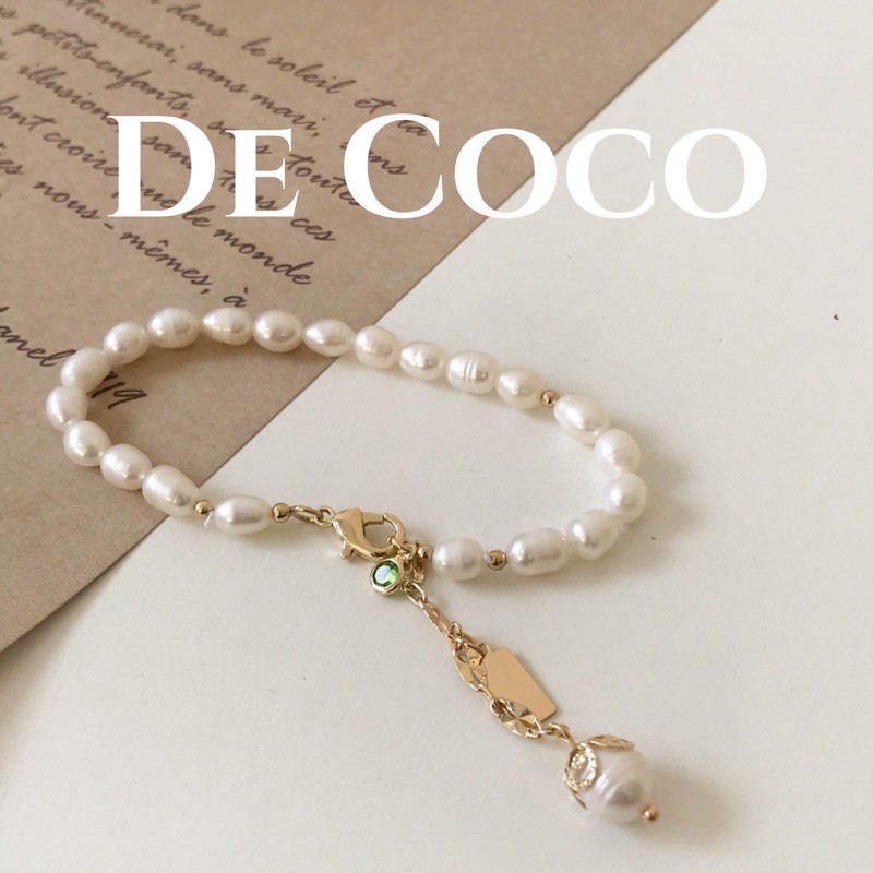 [Mã FAMAYFA giảm 10K đơn 50K] Vòng tay hạt trai nước ngọt De Coco decoco.accessories