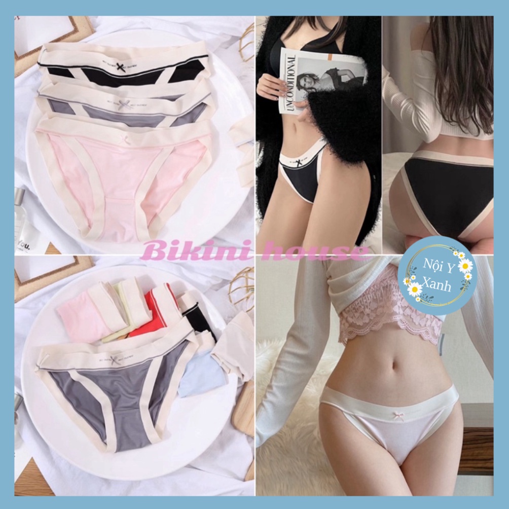 Quần Lót Nữ ❤️Quần Lót Cotton Viền Su cao cấp mềm mại kháng khuẩn sexy gợi cảm S005 nội y xanh hàng đẹp thấm hút mồ hôi