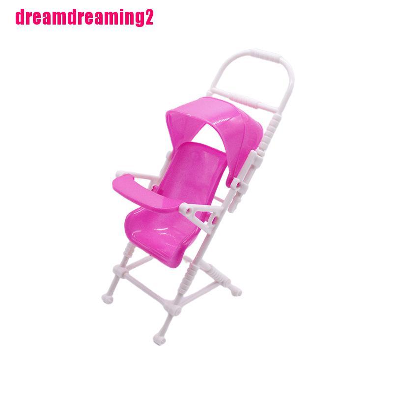 Mô Hình Xe Đẩy Em Bé Trang Trí Nhà Búp Bê