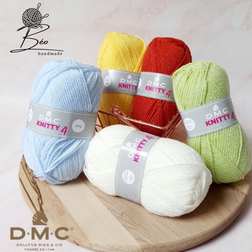 Cuộn len 100% Acrylic đan/móc kim 4mm DMC KNITTY 4