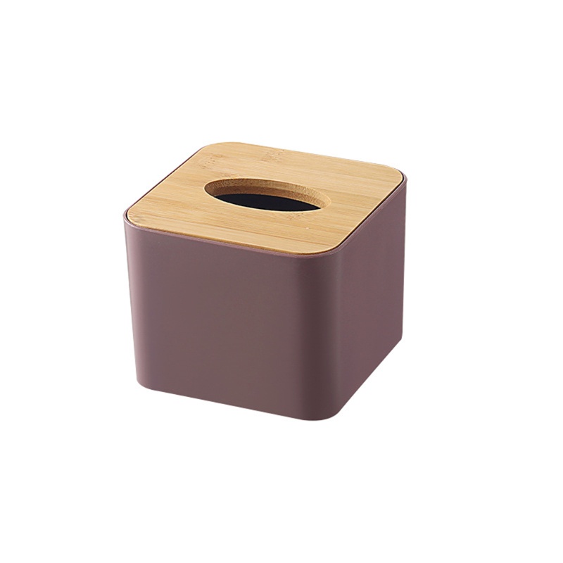 Hộp Đựng Khăn Giấy / Điều Khiển Từ Xa Bằng Nhựa Vỏ Tre Tiện Dụng