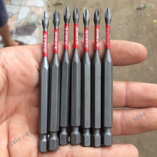 Mũi vít diablo ph1 dài 9cm màu xám tem đỏ