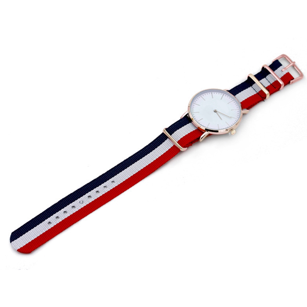 Đồng hồ quartz đơn giản thiết kế sợi nylon chất lượng