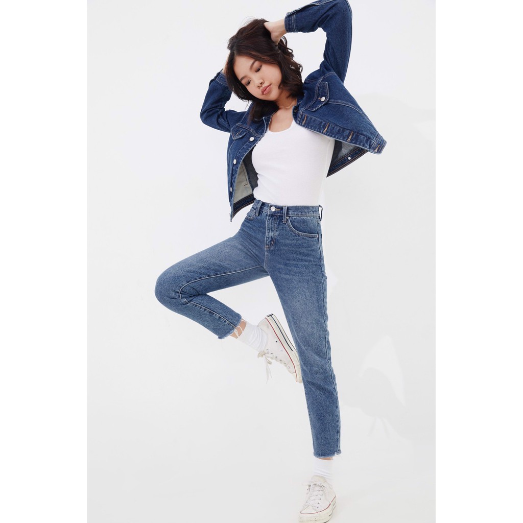 TheBlueTshirt - Áo khoác Jeans Màu Đậm - Blue Dream Jean Jacket Ever Blue