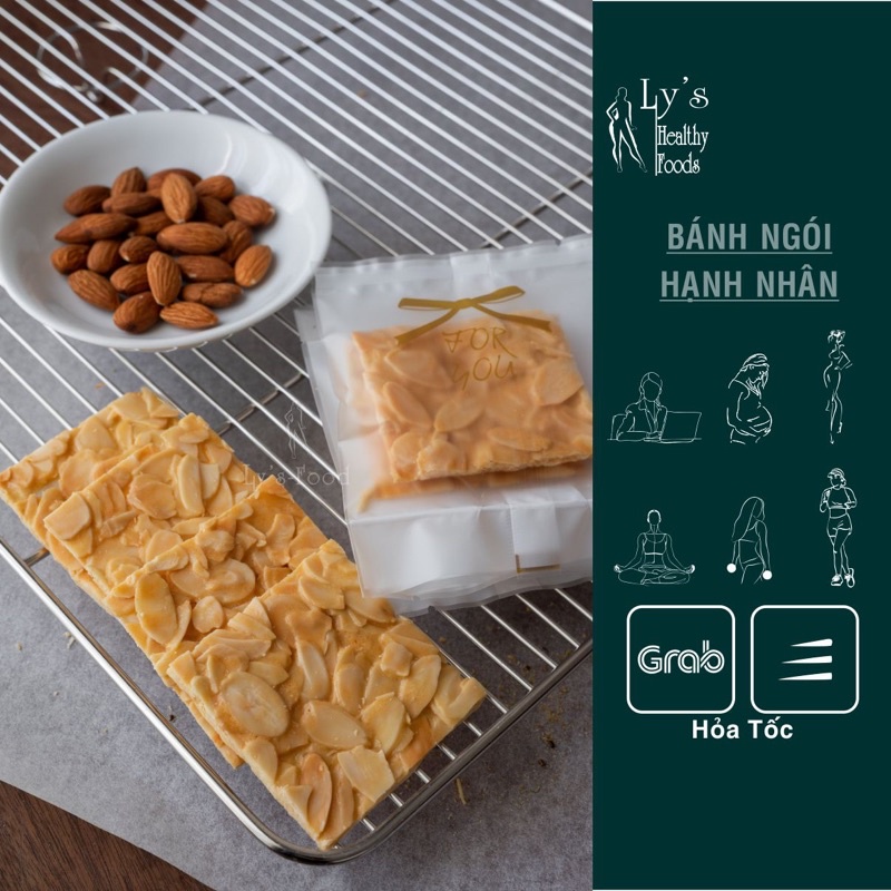 Bánh ngói hạnh nhân 200gr - Lys Food