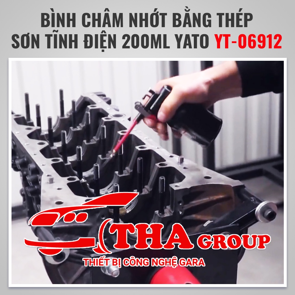 Đồ Nghề Yato BalBình châm nhớt bằng thép sơn tĩnh điện 200ml Yato YT-06912