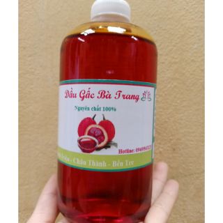 [NHÀ NẤU] 1 Lít Dầu Gấc Nhà Nấu Cam Kết Nguyên Chất Sạch Sẽ  Đảm Bảo ATVSTP