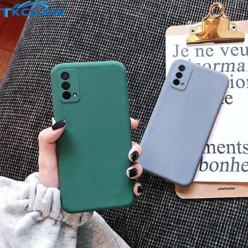 Ốp điện thoại silicon mềm mặt nhám chống bám dấu vân tay cho Realme C21Y C25S Q3 Pro Carnival Gt Explorer Master