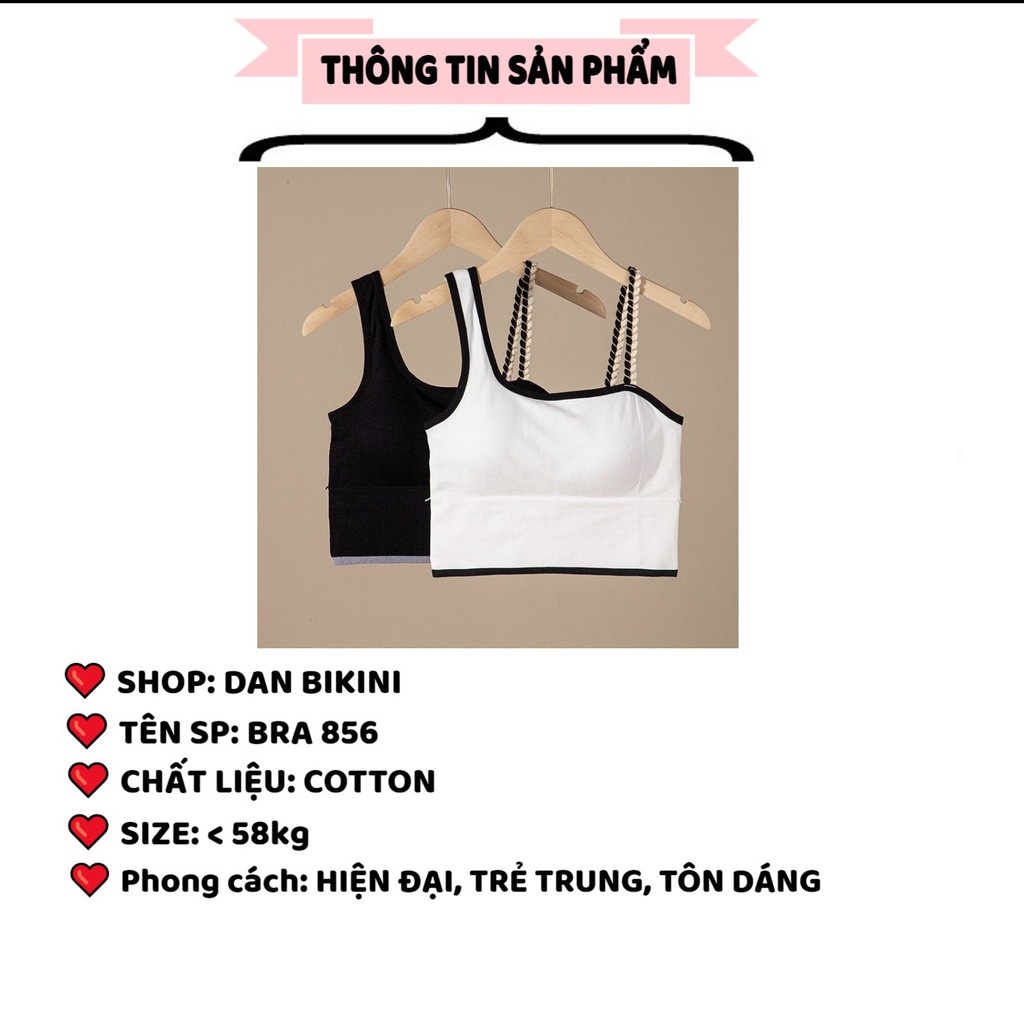 Áo Bra Nữ 2 dây Nâng Ngực kiểu trẻ trung nâng vòng một gợi cảm mẫu Bra 856