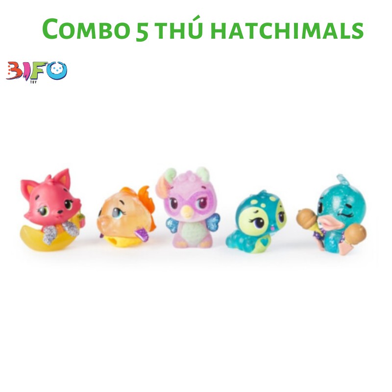 [Mã TOYOCT hoàn 20K xu đơn 50K] Combo đồ chơi thú Hatchimals, đồ chơi Shopkins cho bé thỏa thích vui chơi