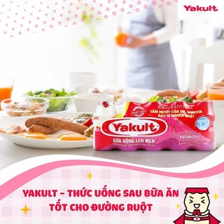 Lốc sữa chua yakult - sữa chua uống yakult date mới