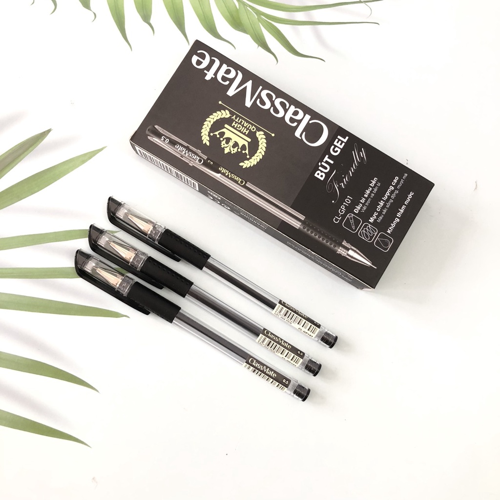 Bút gel mực nước 0.5mm Classmate -viết trơn đều, nhanh khô, lâu hết mực -ngòi chất lượng cao GP101 - Quế Anh