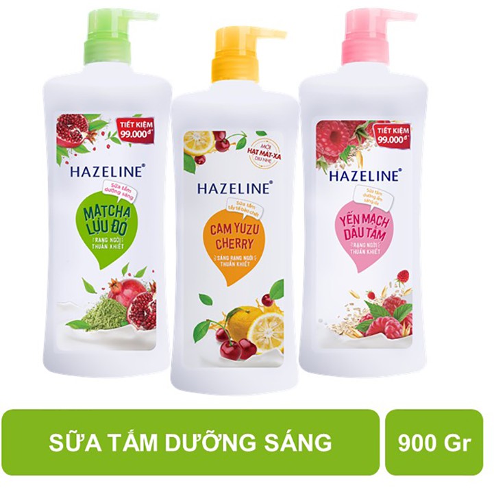 Sữa tắm Hazeline 900g tiết kiệm 87000đ