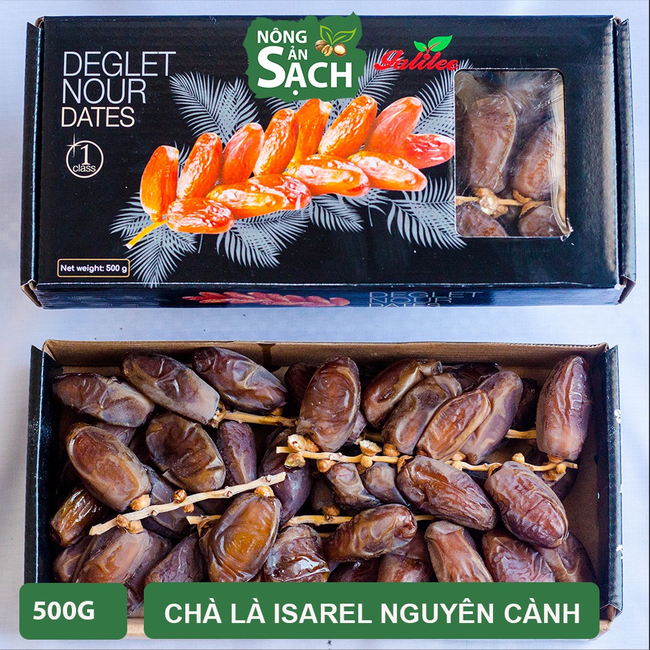 [Mã 253FMCGSALE giảm 8% đơn 500K] 500g Chà Là Nguyên Cành Không Đường Isarel