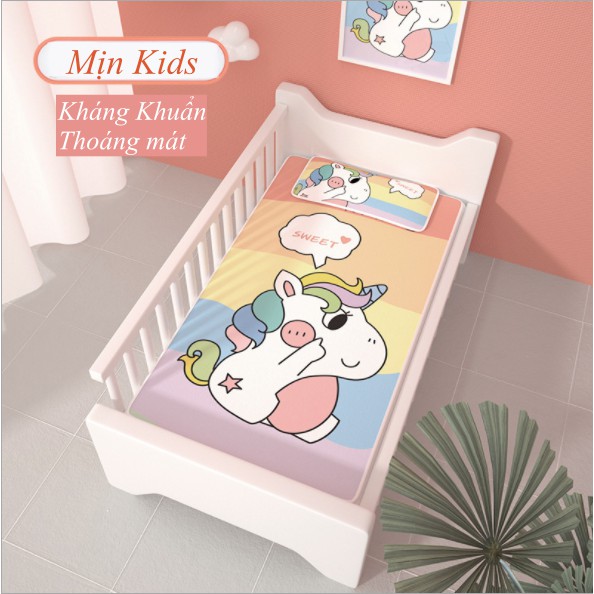 Chiếu ĐIều Hoà 5D Lụa Tencel Thoáng Mát Cho Bé Hình Cute - Mịn Kids