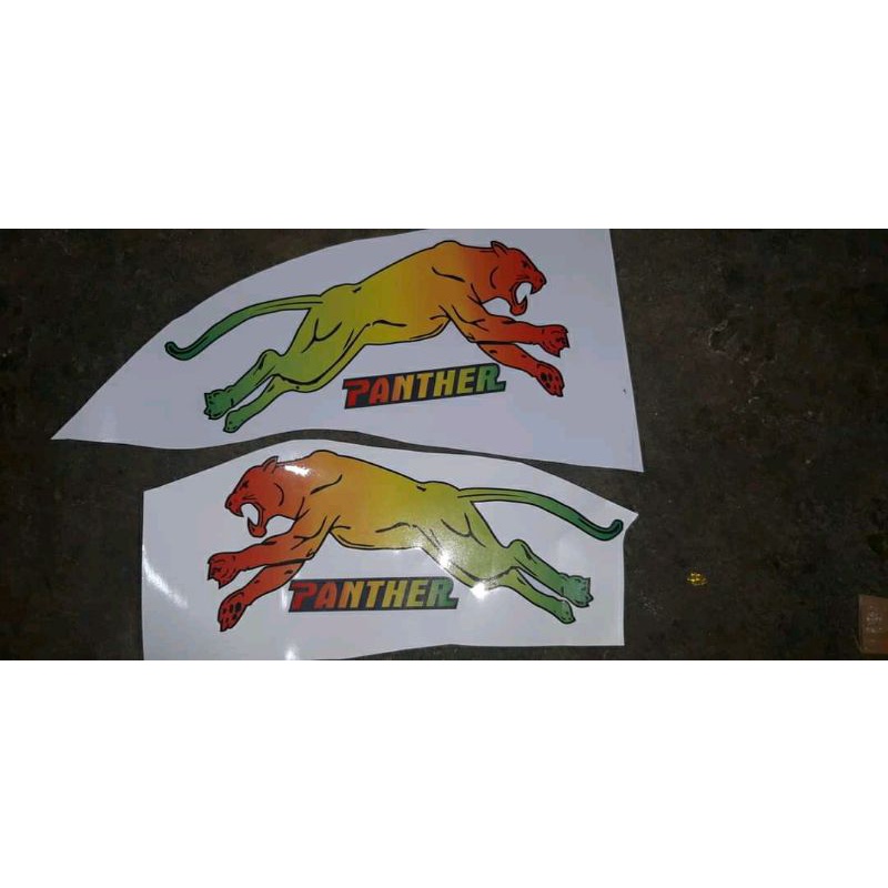 CẶP TEM DECAL HÌNH BÁO dán xe tải, xe ô tô