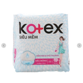 Băng vệ sinh KOTEX siêu mềm cánh 23cm 8M
