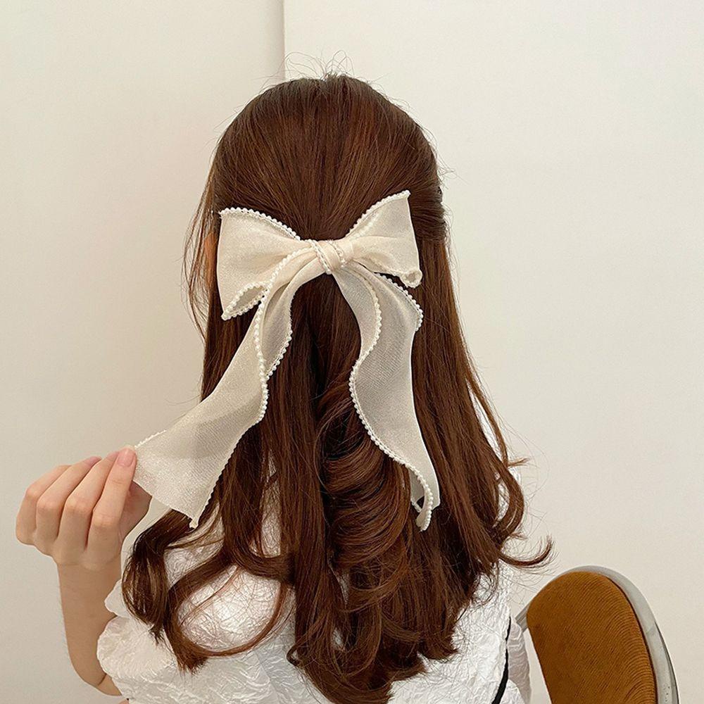 Kẹp Tóc Hình Nơ Phong Cách Hàn Quốc Sang Trọng