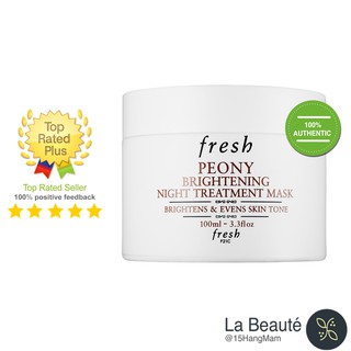 Mặt nạ ngủ ủ trắng mềm da - fresh peony brightening overnight mask 100ml