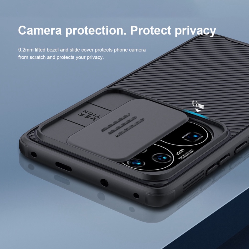 Ốp điện thoại Nillkin CamShield Pro bằng PC cứng có nắp trượt bảo vệ camera giữ riêng tư sang trọng cho Huawei P50 Pro