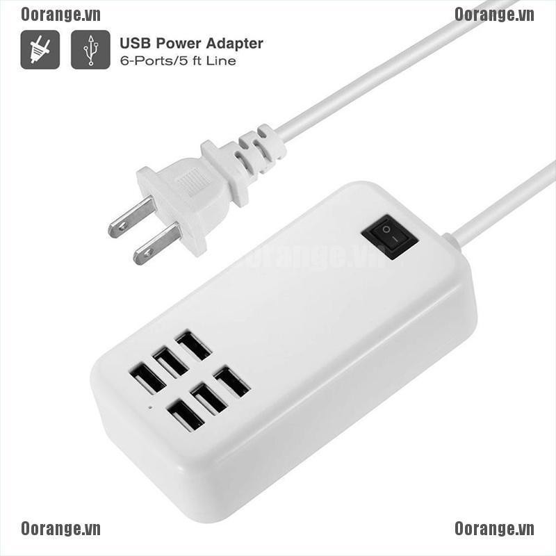 Ổ Cắm Điện Gắn Tường Tiện Lợi 4 / 6 AC USB