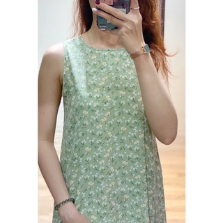 Đầm sát nách đuôi bèo hoa nhí