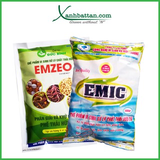 Bộ 2 Gói Emzeo Emic Khử Mùi Hôi, Ủ Đậu Tương , Ủ Rác Thải Và Ủ Phân Bón