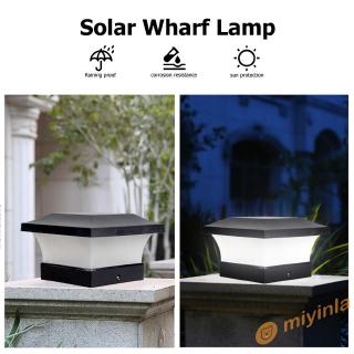 Đèn Led 6 Bóng Năng Lượng Mặt Trời Chống Thấm Nước Hình Vuông Trang Trí Sân Vườn