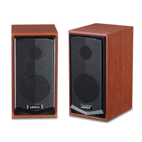 Loa Loyfun M22 chuẩn 2.0 vỏ vân gỗ nghe hay