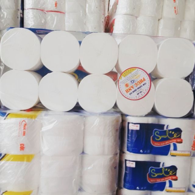 Lốc giấy vệ sinh Phúc Anh( có lõi và không có lõi )