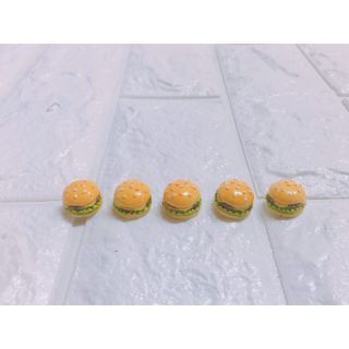 Set 5 charm hamburger trang trí slime 20k- nguyên liệu làm slime