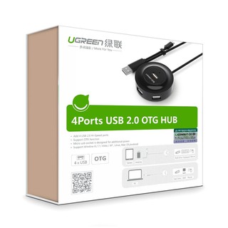 Bộ Chia 4 Cổng USB Ugreen OTG 20278 Đen