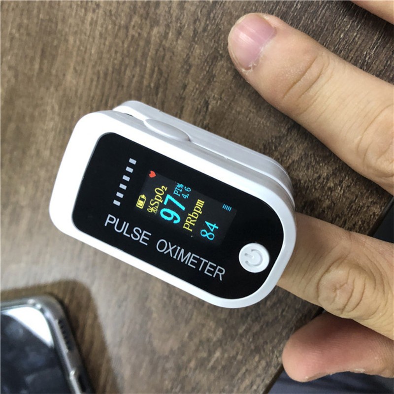 btsg Digital LED Fingertip Pulse Oximeter Blood Oxygen Meter SpO2 PR PI Monitor with Lanyard