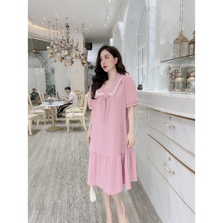 Váy bầu thời trang LENSI306 chất cát hàn freesize từ 45 đến 70kg