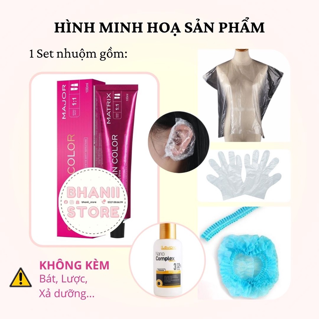 Thuốc nhuộm tóc Nâu Lạnh KHÔNG TẨY bhanii store