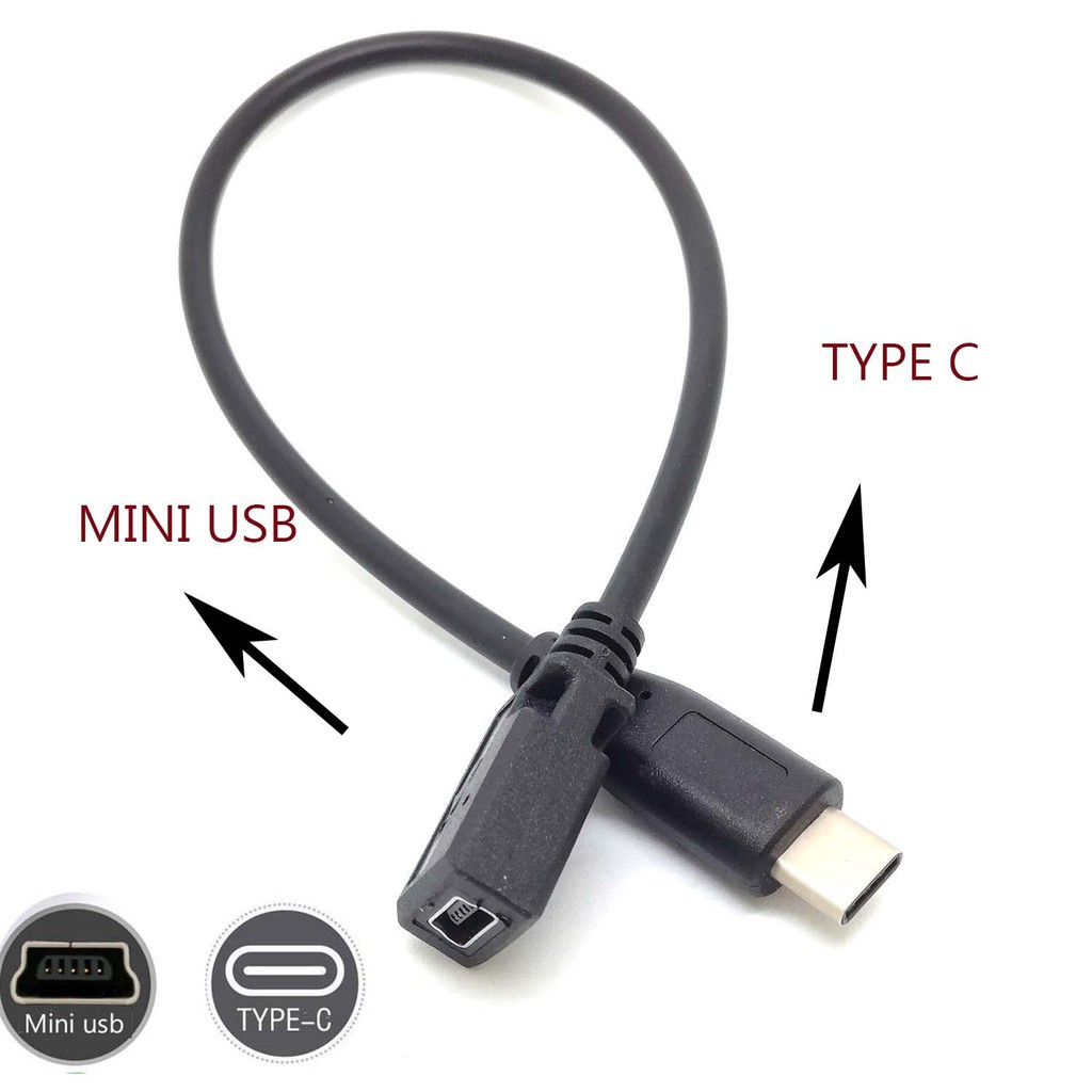 Dây cáp sạc đồng bộ dữ liệu đầu cắm Type C USB 3.1 sang lỗ cắm 5Pn Mini USB 2.0 chuyên dụng