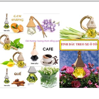 TINH DẦU TREO XE MÙI HƯƠNG SẢ JAVA 100% THIÊN NHIÊN
