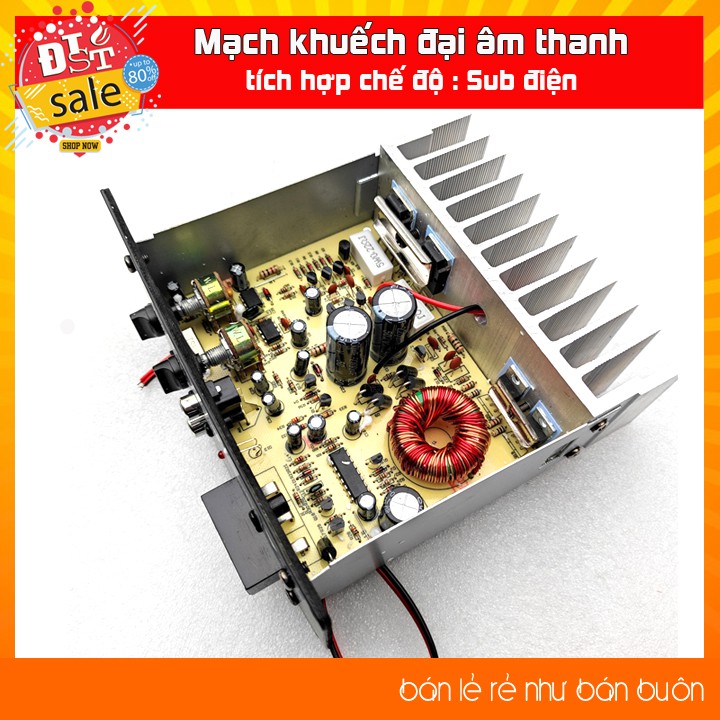 Mạch khuếch đại âm thanh công suất cao kiêm Sub điện 12V