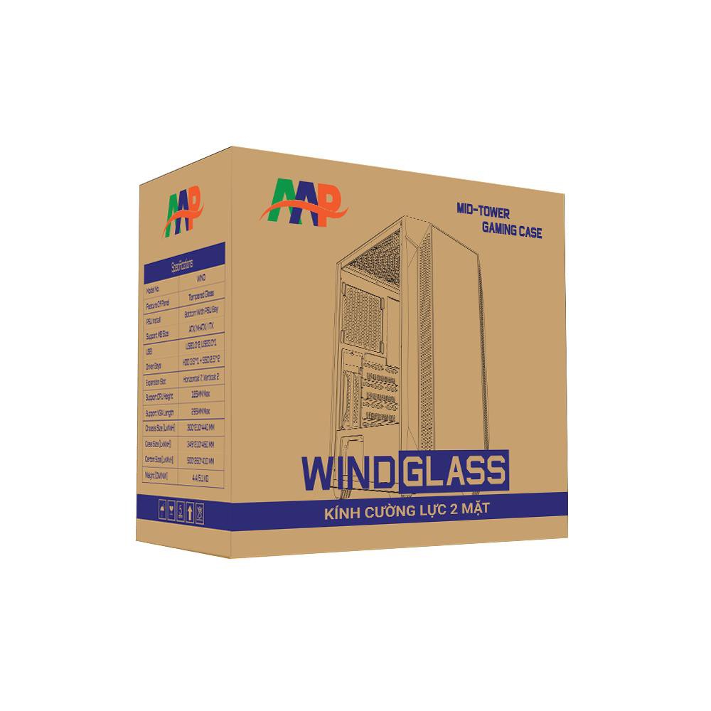 CASE AAP WIND GAMING (Hông + mặt trước kính cường lực, ko fan đi kèm